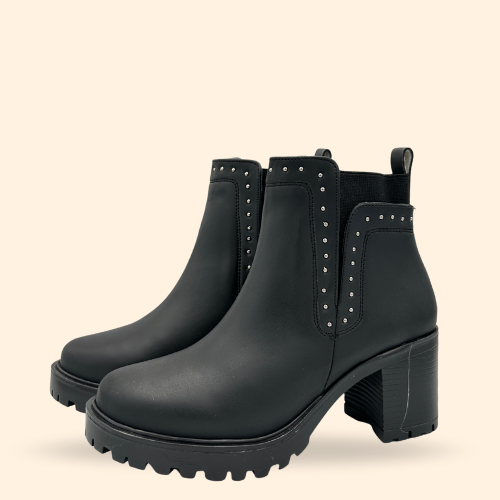 Mayoreo De 6 Pares De Botín Sonata Bilbao en Color Negro Estilo- 2270
