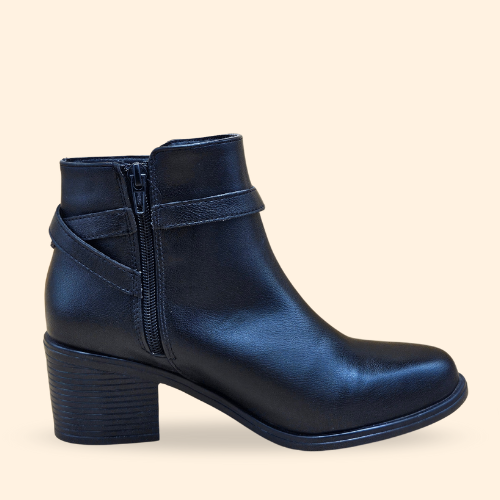 Mayoreo De 6 Pares De Botín Irma en Oasys Color Negro Estilo - 2634