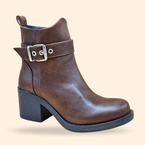 Mayoreo De 6 Pares De Botín Kenza en Color West Nut Estilo - 5801