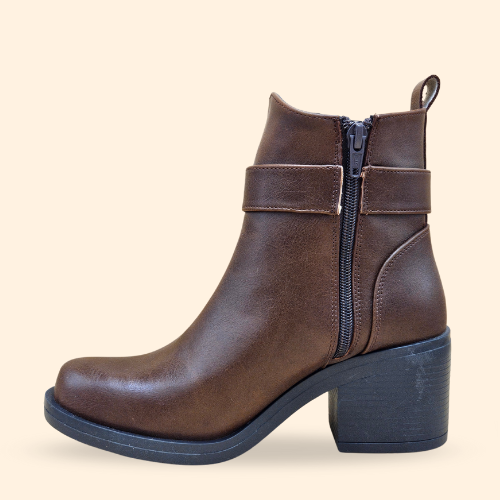 Mayoreo De 6 Pares De Botín Kenza en Color West Nut Estilo - 5801
