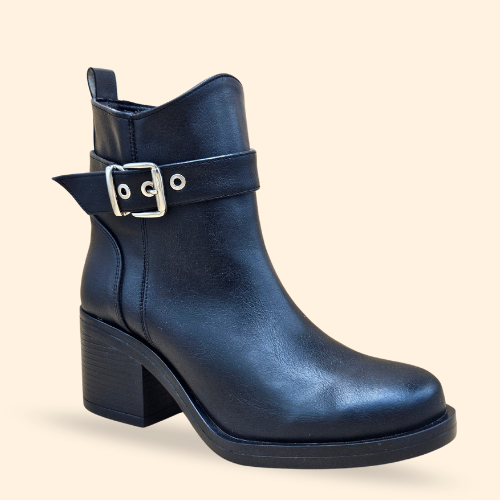 Mayoreo De 6 Pares De Botín Kenza en Color West Negro Estilo - 5801