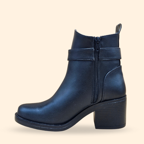 Mayoreo De 6 Pares De Botín Kenza en Color West Negro Estilo - 5801