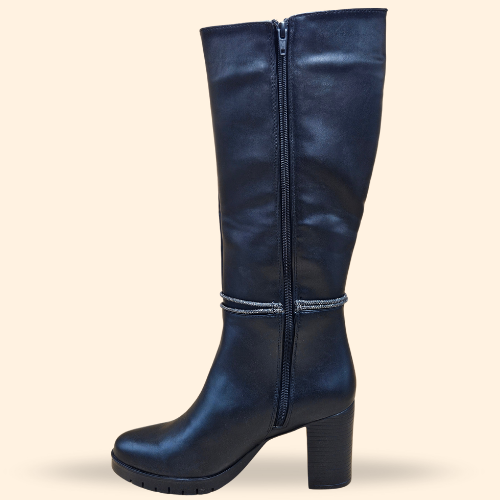 Mayoreo De 6 Pares De Bota Valeta De Color Cleveland Negro Estilo - 2034