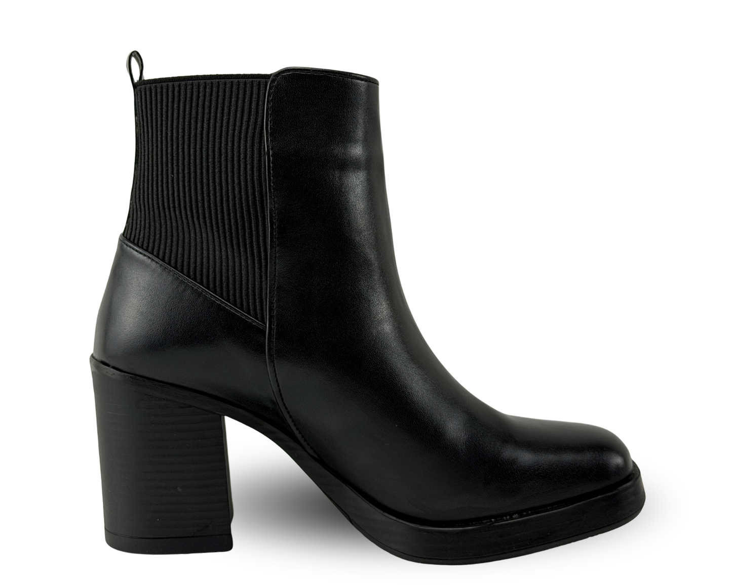 Botines Scandalo 5131 Color Negro De Tacón