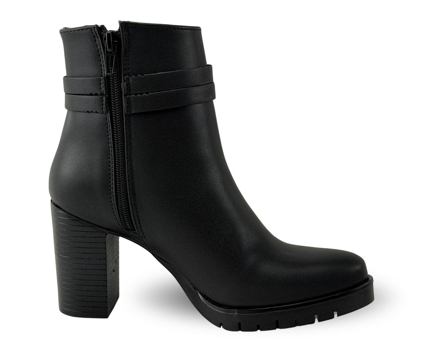 Botines Scandalo 2043 Color Negro De Tacón