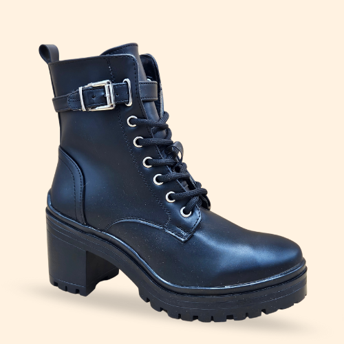 Mayoreo De 6 Pares De Botín Greta en Color Nairobi Negro Estilo - 5232