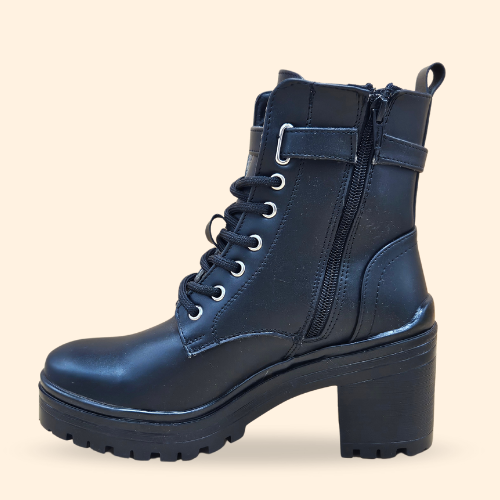 Mayoreo De 6 Pares De Botín Greta en Color Nairobi Negro Estilo - 5232