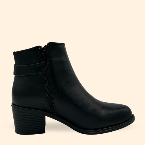 Mayoreo De 6 Pares De Botín Irma en Oasys Color Negro Estilo - 2643