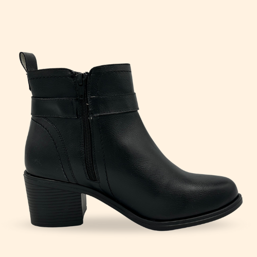 Mayoreo De 6 Pares De Botín Irma en Oasys Color Negro Estilo - 2635