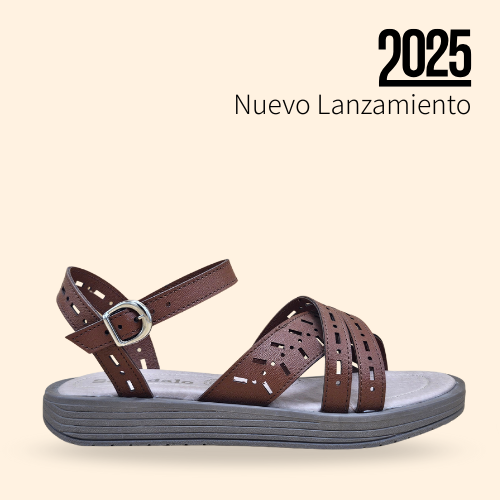 Mayoreo De 6 Pares De Sandalia Kool Argelia Tan Estilo-2919