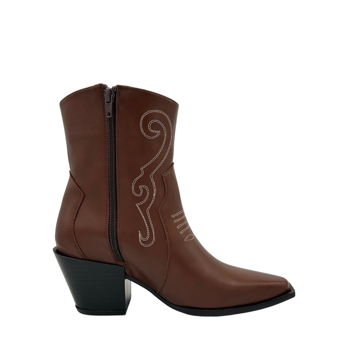 Botin para Mujer Vaquero Estilo-4038 Color Café