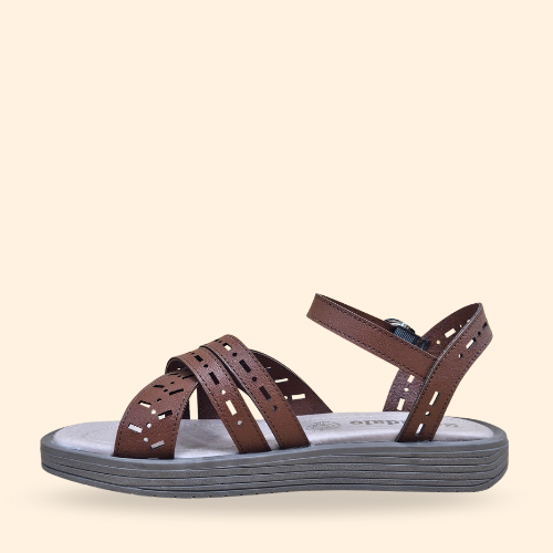Mayoreo De 6 Pares De Sandalia Kool Argelia Tan Estilo-2919