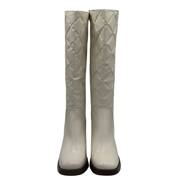 Bota para Mujer de Estilo-5308 Color Blanco