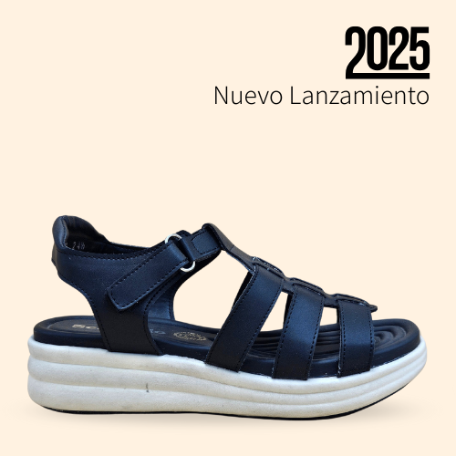 Mayoreo De 6 Pares De Sandalia Linda Nairobi Negro Estilo-6034