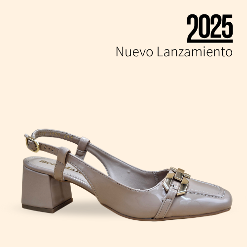 Mayoreo De 6 Pares De Zapatilla Yuki Charol Nude Estilo-5900