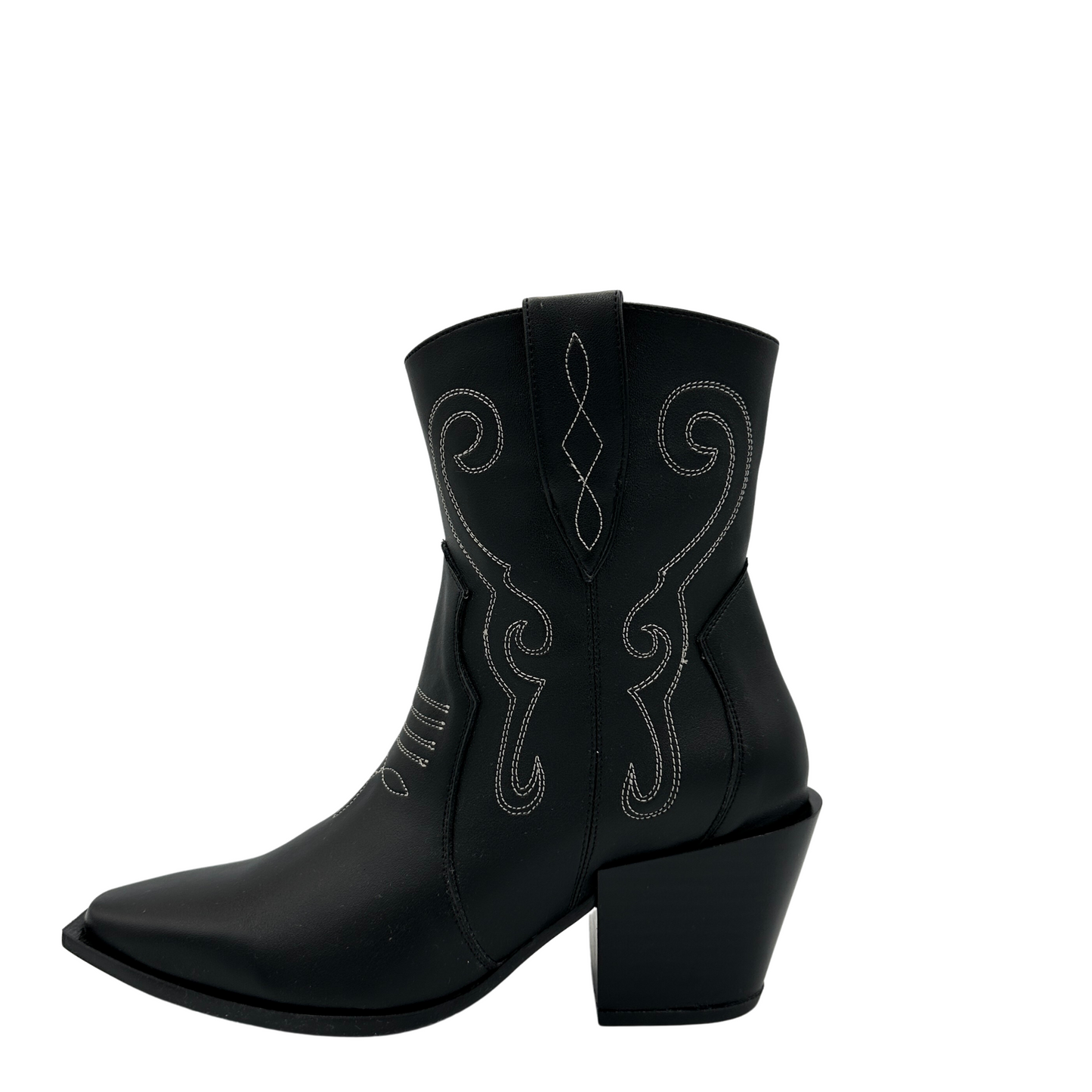 Botín para Mujer Vaquero Estilo-4038 Color Negro