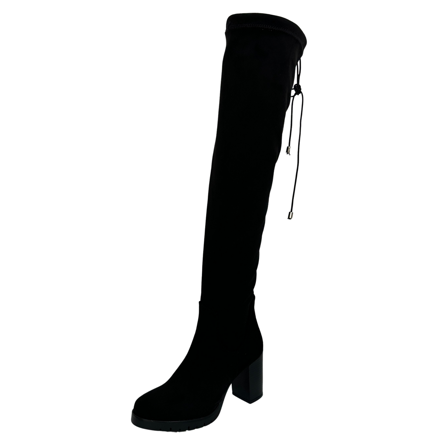 Bota Larga para Mujer de Tacón Medio Estilo-2003 Color Negro