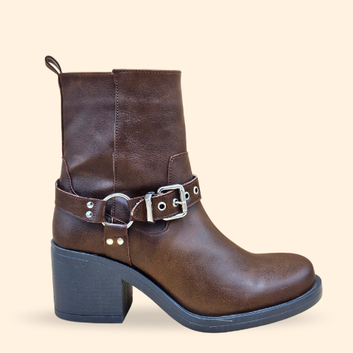Mayoreo De 6 Pares De Botín Kenza en Color West Nut Estilo - 5802