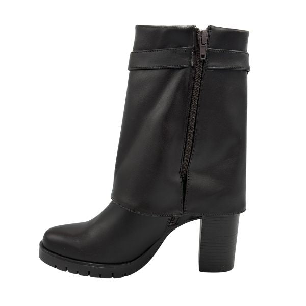 Bota para Mujer de Tacón Medio Estilo-2031 Color Café