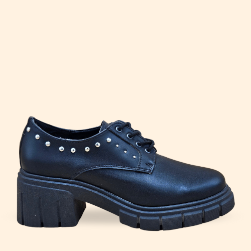 Mayoreo De 6 Pares De Zapato Casual Rebeca en Sicilia Negro Estilo - 2863