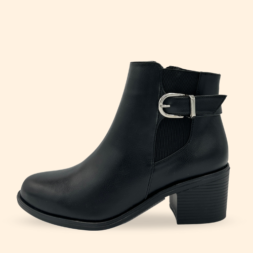 Mayoreo De 6 Pares De Botín Irma en Oasys Color Negro Estilo - 2643