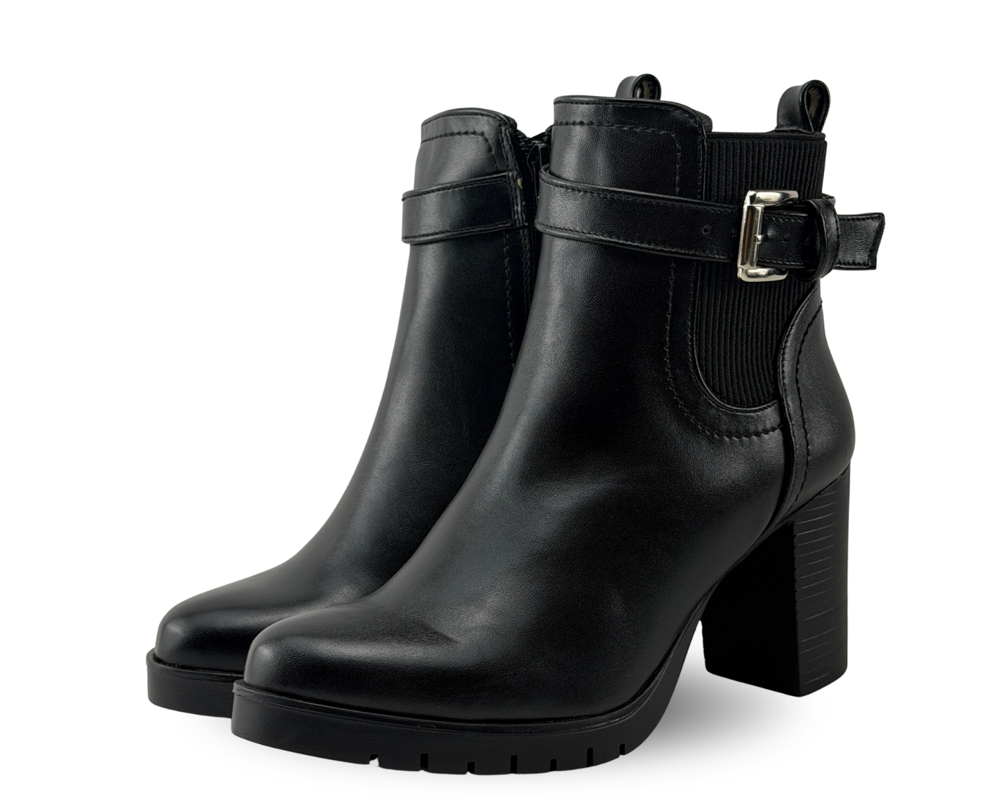 Botines Scandalo 2012 Color Negro De Tacón
