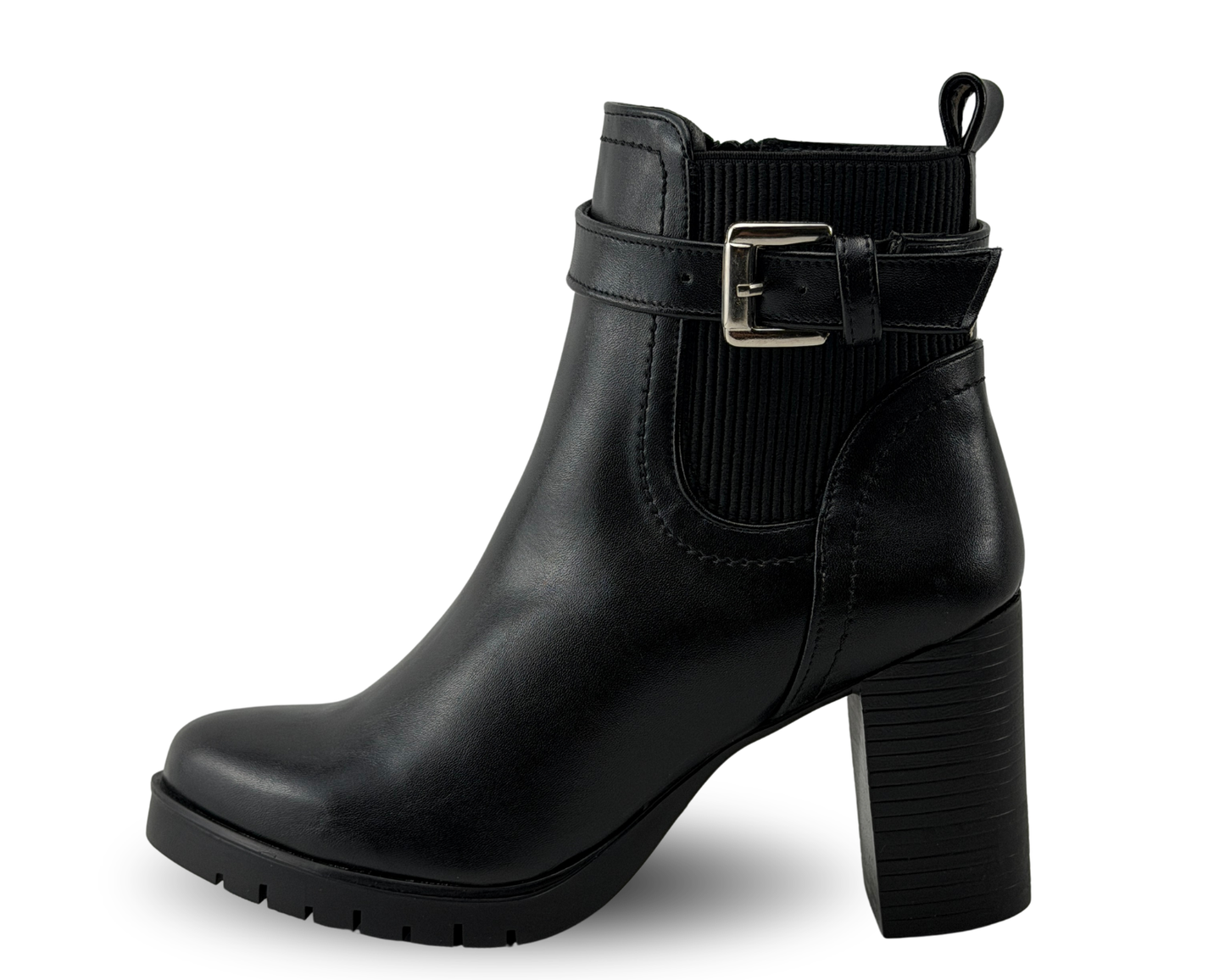 Botines Scandalo 2012 Color Negro De Tacón