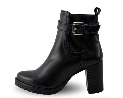Botines Scandalo 2012 Color Negro De Tacón