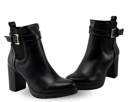 Botines Scandalo 2012 Color Negro De Tacón