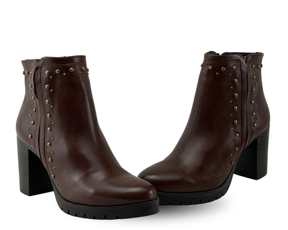 Botines Scandalo 2019 Color Café De Tacón