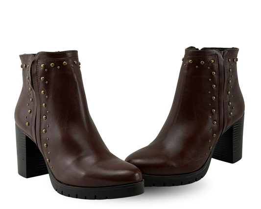Botines Scandalo 2019 Color Café De Tacón
