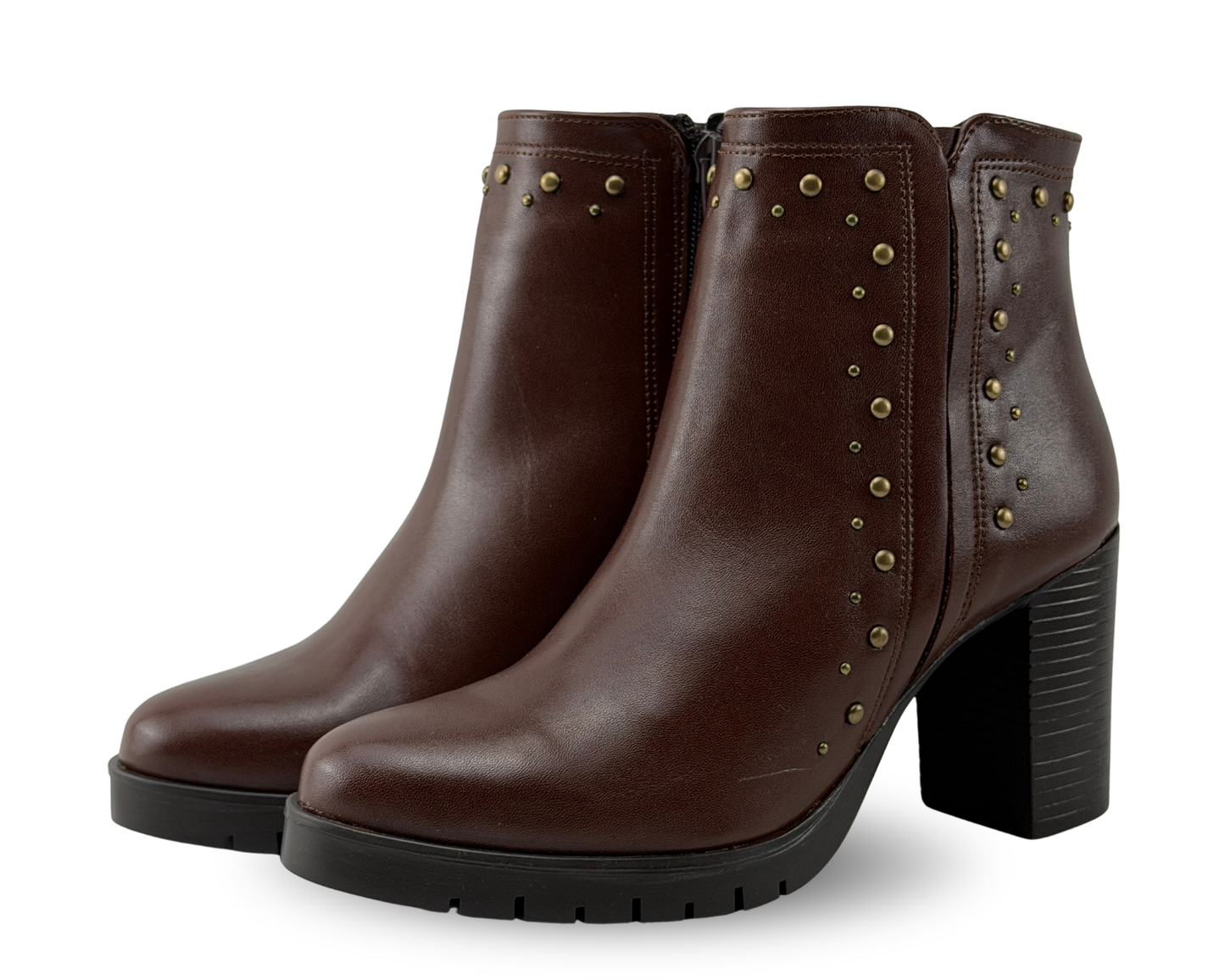 Botines Scandalo 2019 Color Café De Tacón