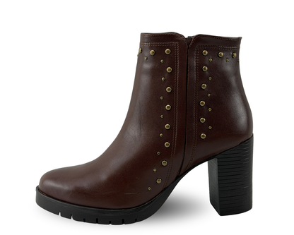 Botines Scandalo 2019 Color Café De Tacón