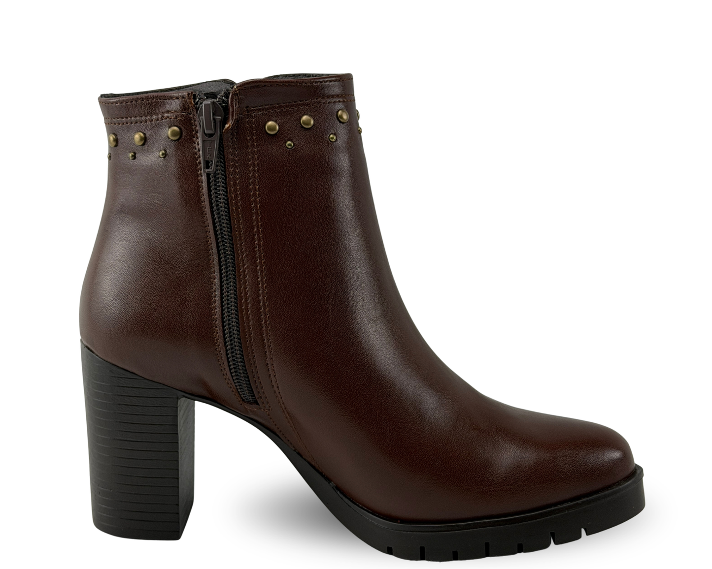 Botines Scandalo 2019 Color Café De Tacón