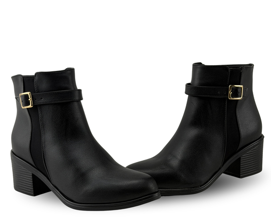 Botines Scandalo 2638 Color Negro De Confort
