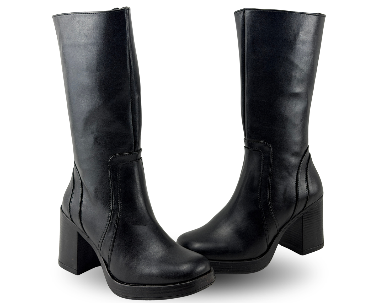 Botas Scandalo 5300 Color Negro De Tacón