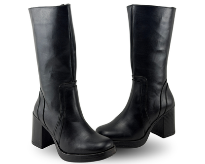 Botas Scandalo 5300 Color Negro De Tacón