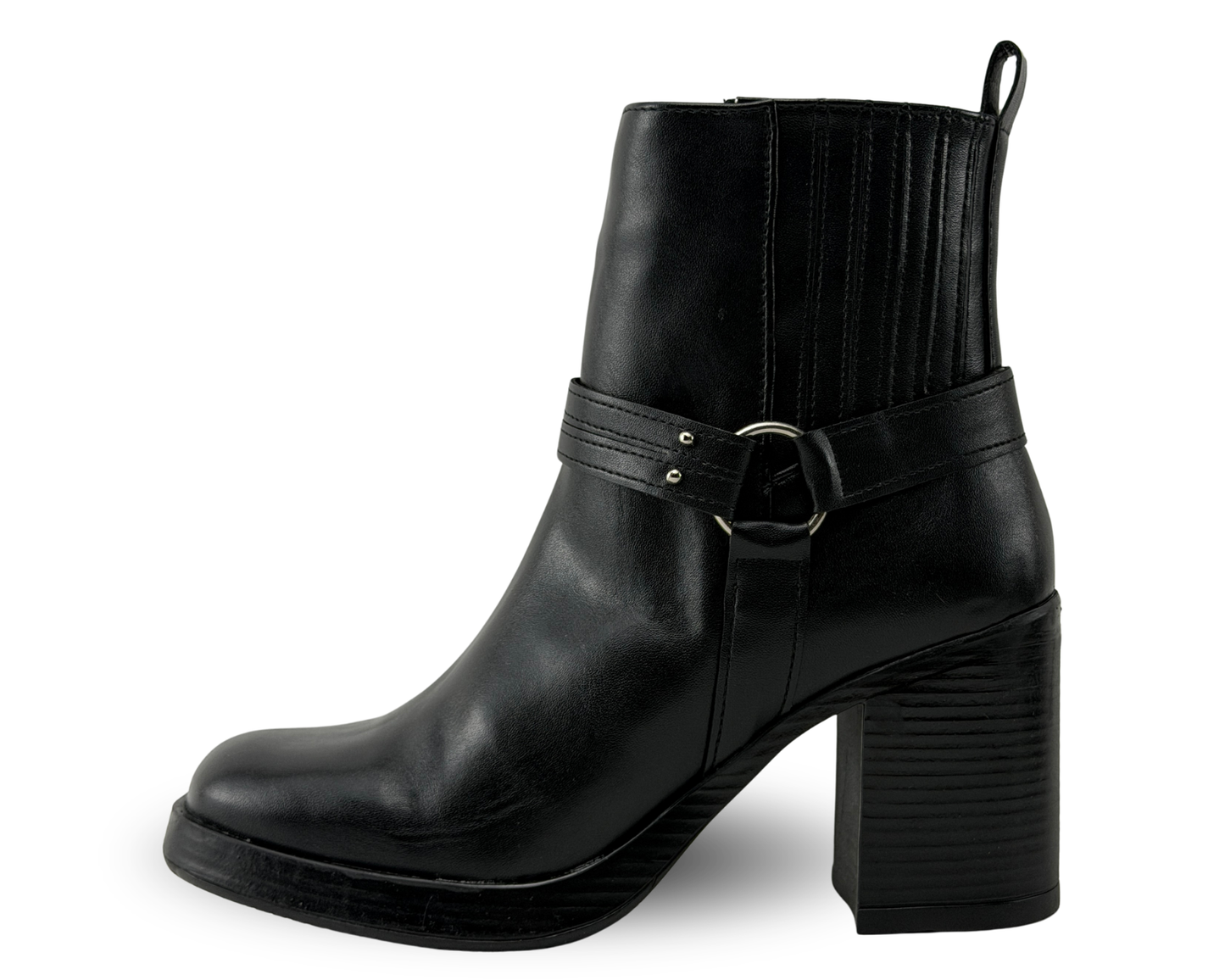 Botines Scandalo 5307 Color Negro De Tacón