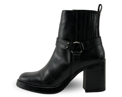 Botines Scandalo 5307 Color Negro De Tacón