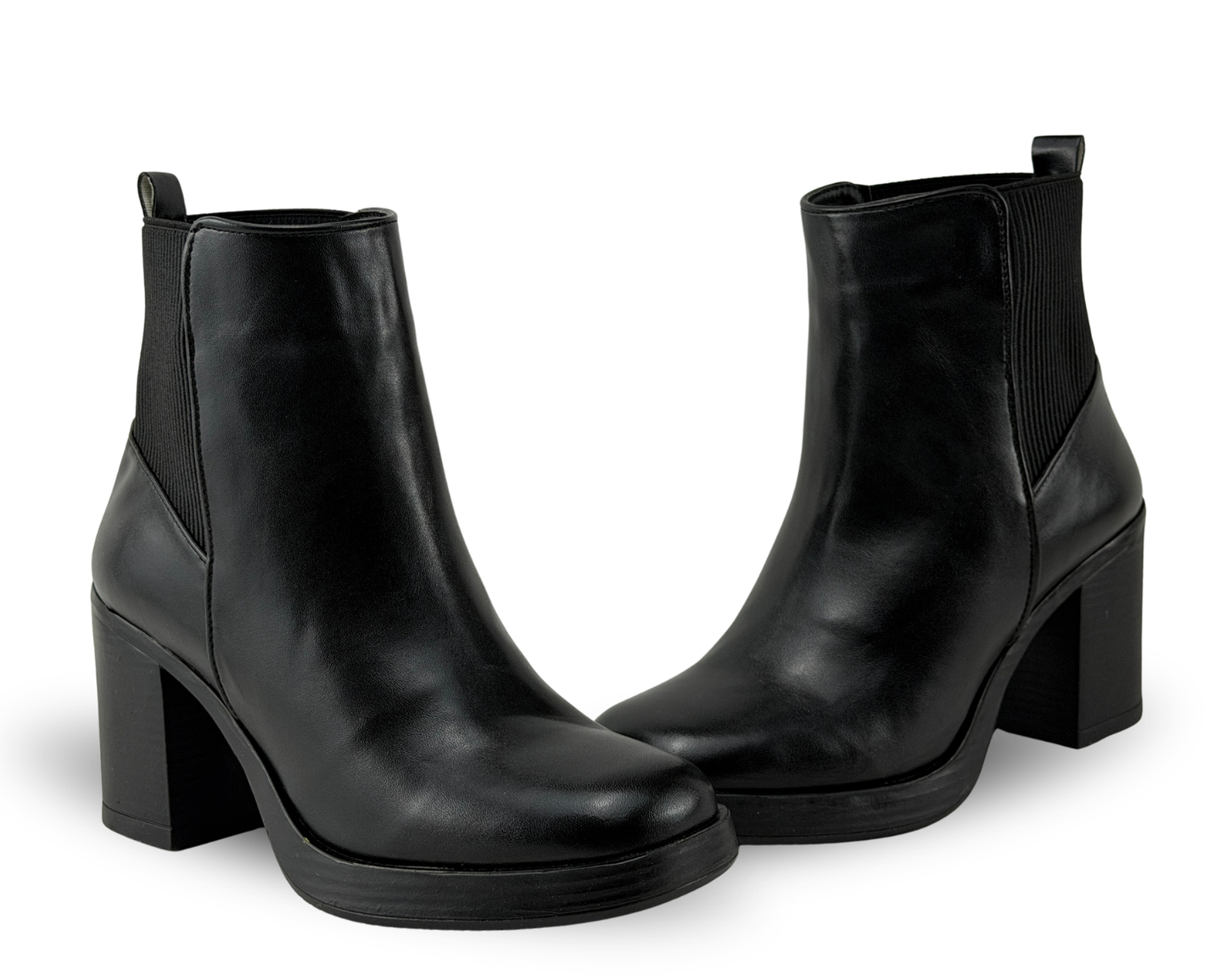 Botines Scandalo 5131 Color Negro De Tacón