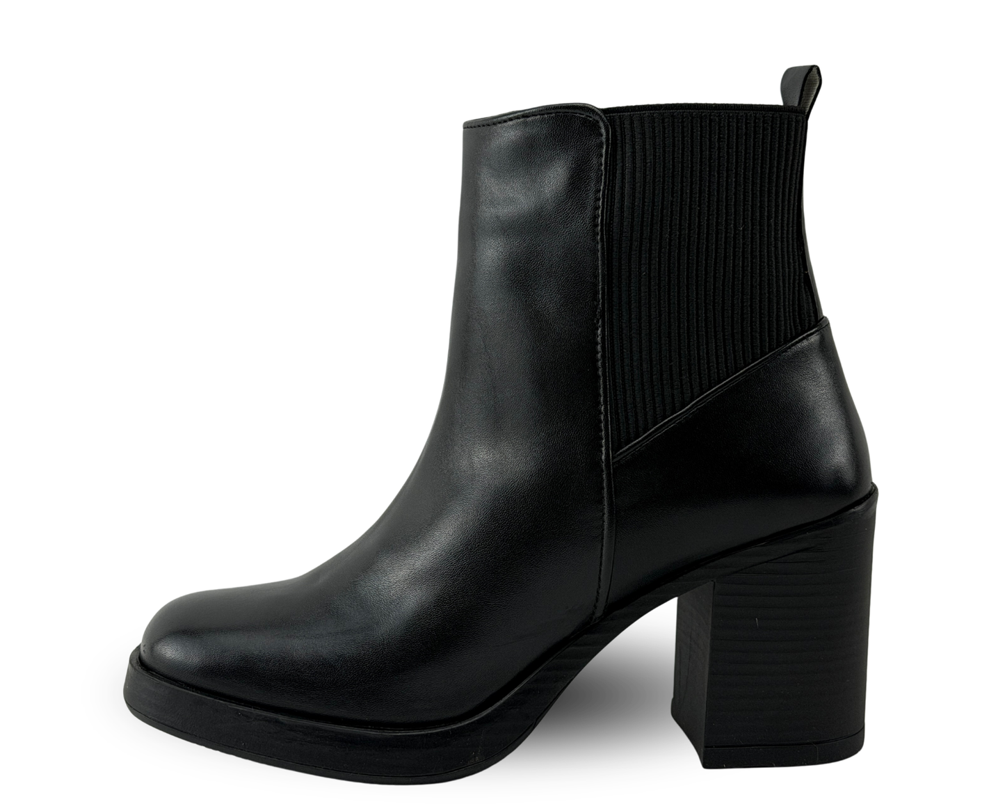 Botines Scandalo 5131 Color Negro De Tacón