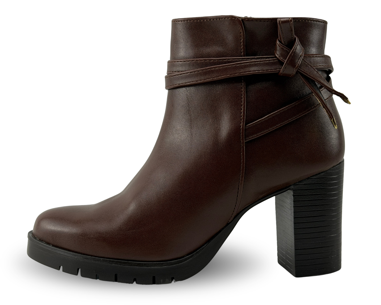 Botines Scandalo 2032 Color Café De Tacón