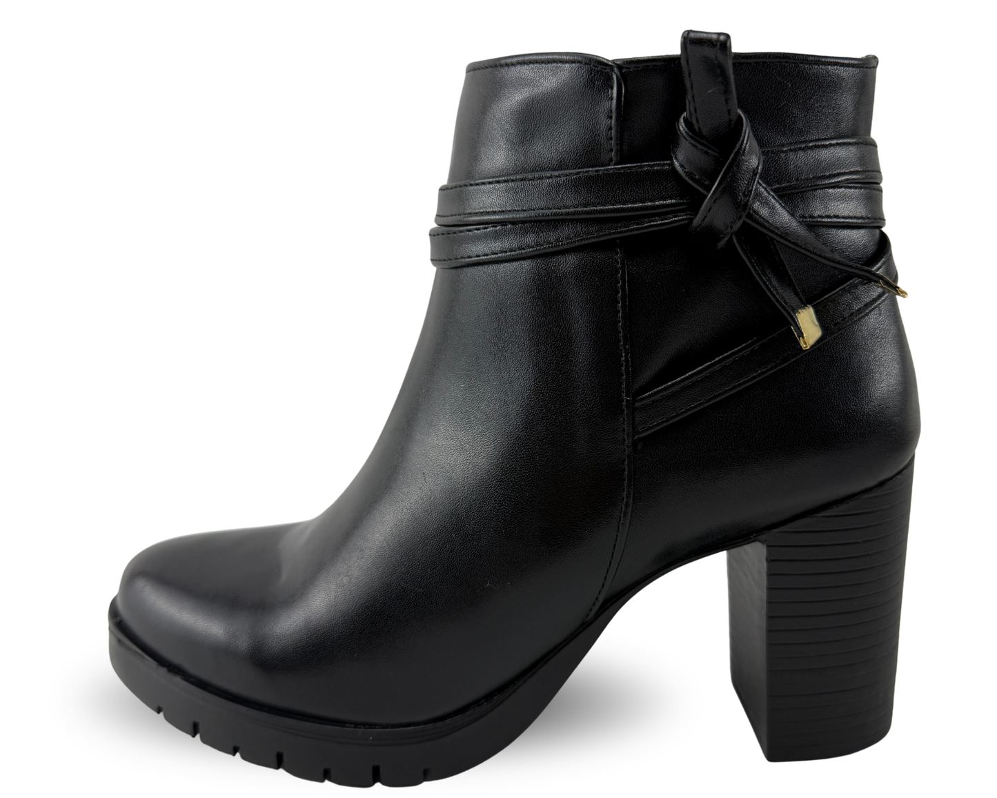 Botines Scandalo 2032 Color Negro De Tacón
