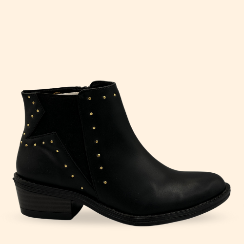 Mayoreo De 6 Pares De Botín 1410 en Color Nairobi Negro Estilo- 770