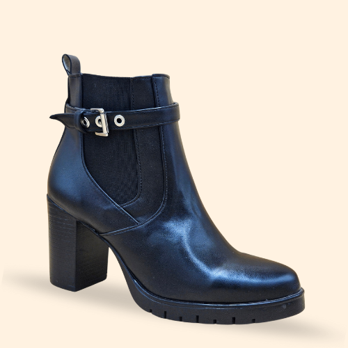 Mayoreo De 6 Pares De Botín Valeta De Color Cleveland Negro Estilo-2037
