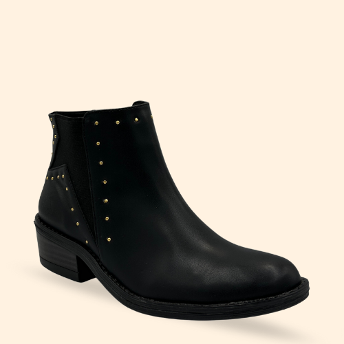Mayoreo De 6 Pares De Botín 1410 en Color Nairobi Negro Estilo- 770