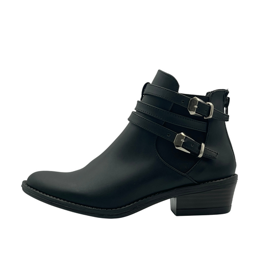 Botin para Mujer Vaquero Estilo-714 Color Negro