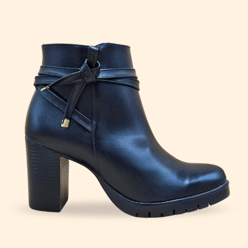 Mayoreo De 6 Pares De Botín Valeta De Color Cleveland Negro Estilo-2032
