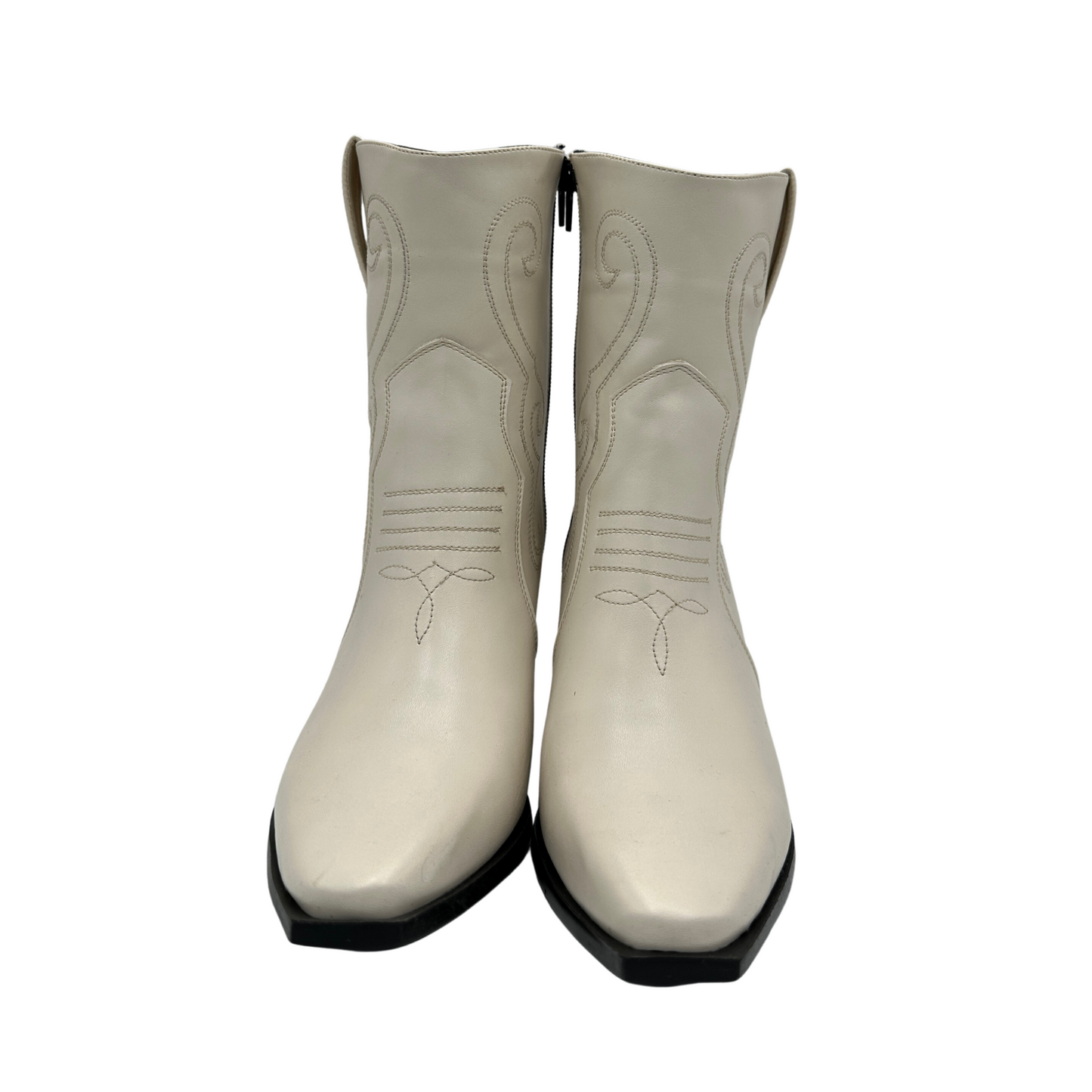 Botín para Mujer Vaquero Estilo-4038 Color Blanco