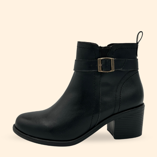 Mayoreo De 6 Pares De Botín Irma en Oasys Color Negro Estilo - 2635